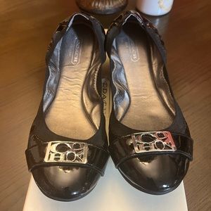 Black Coach Flats